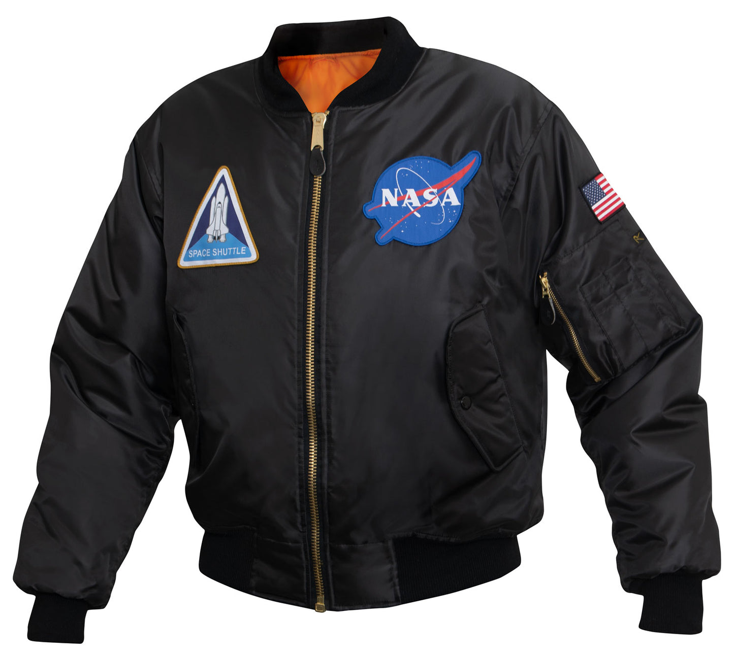 Rothco NASA MA-1 Flight Jacket - Black