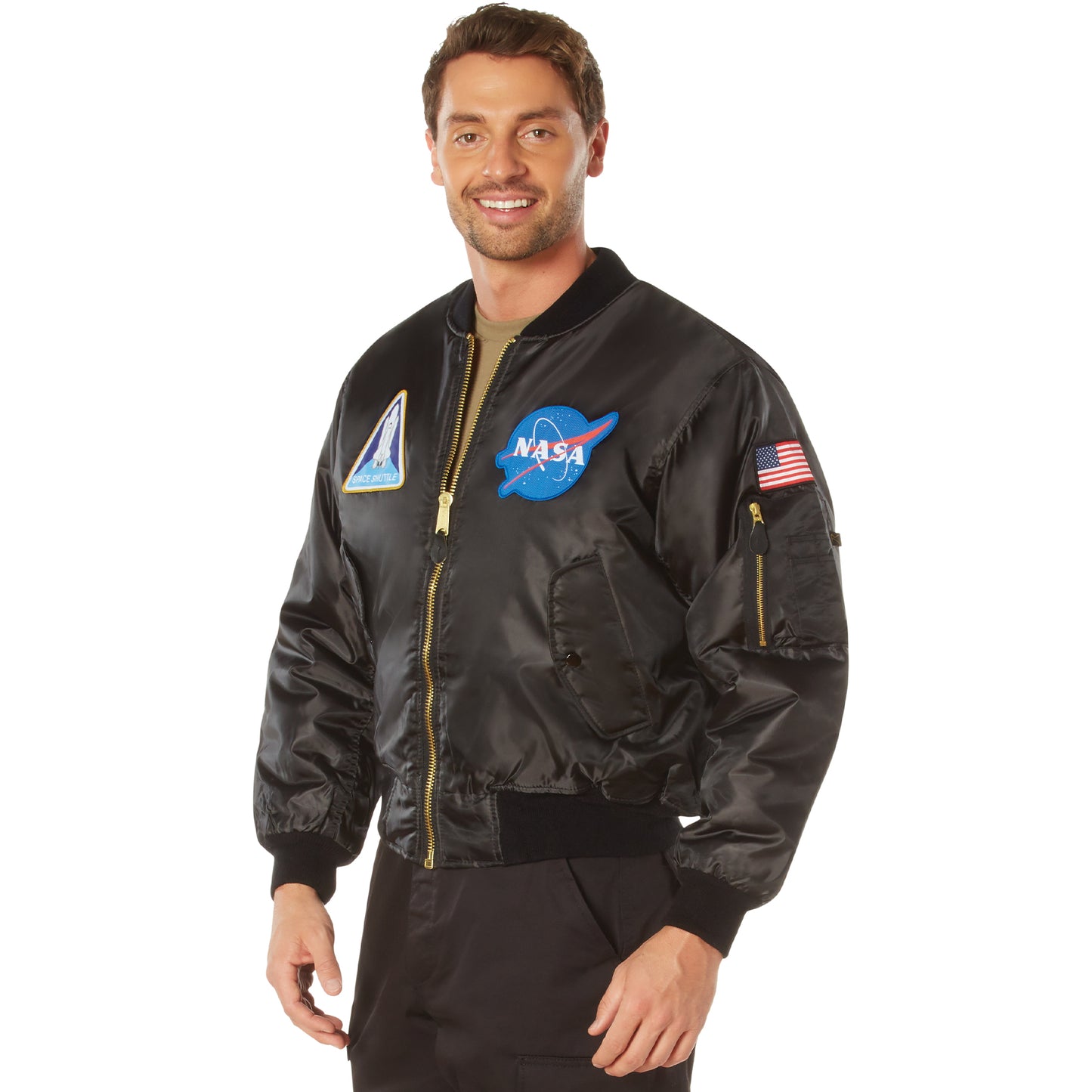 Rothco NASA MA-1 Flight Jacket - Black