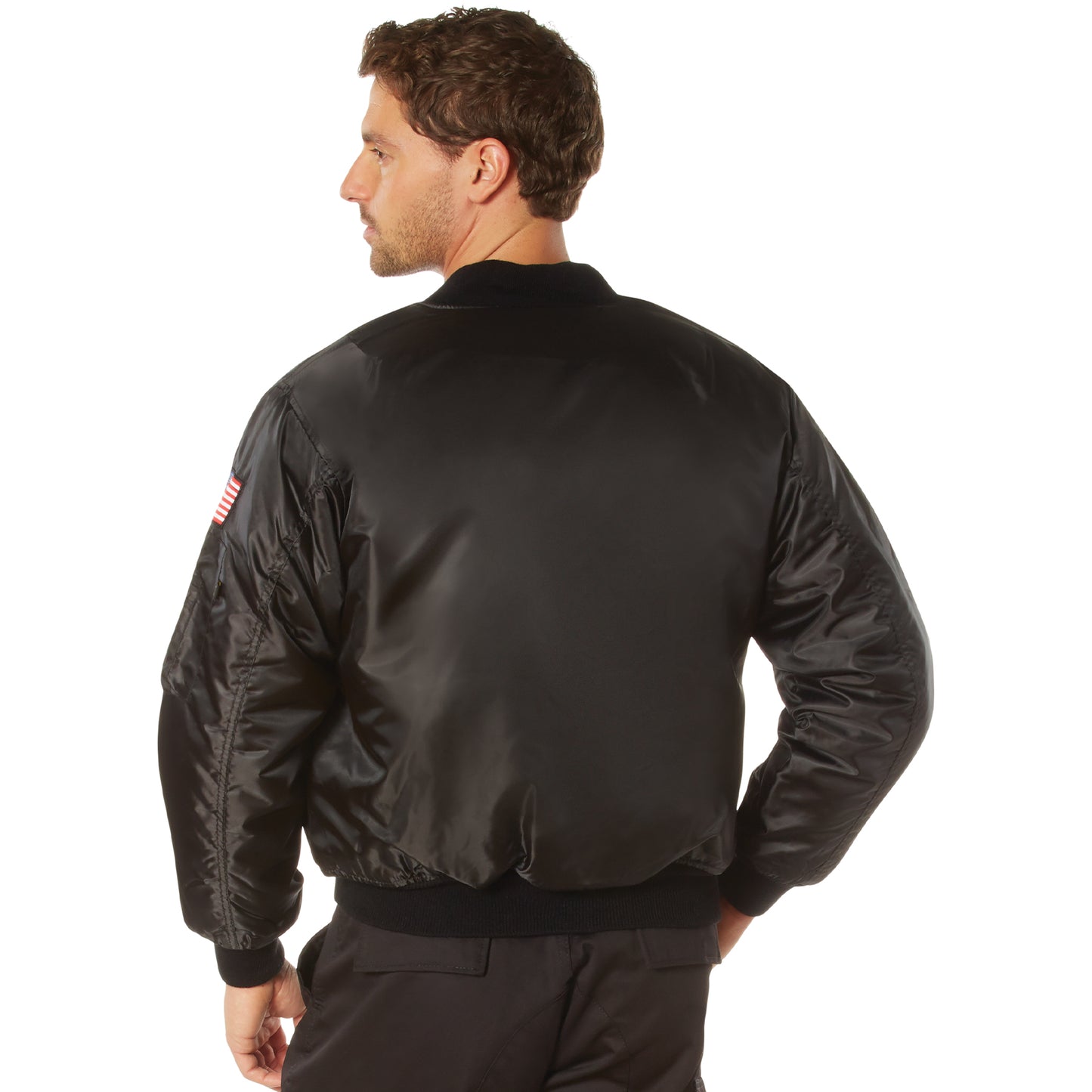 Rothco NASA MA-1 Flight Jacket - Black