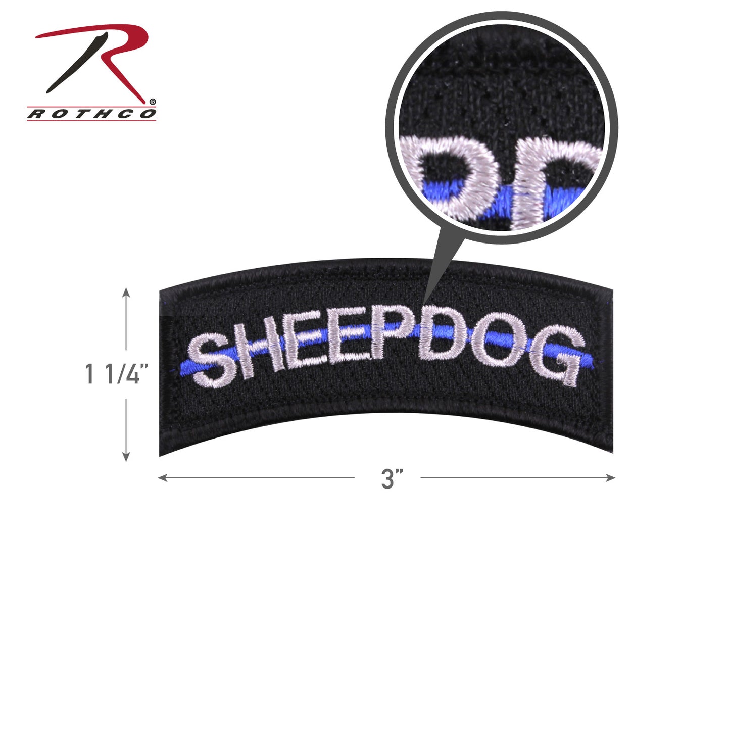 Rothco Thin Blue Line Sheepdog Morale Patch