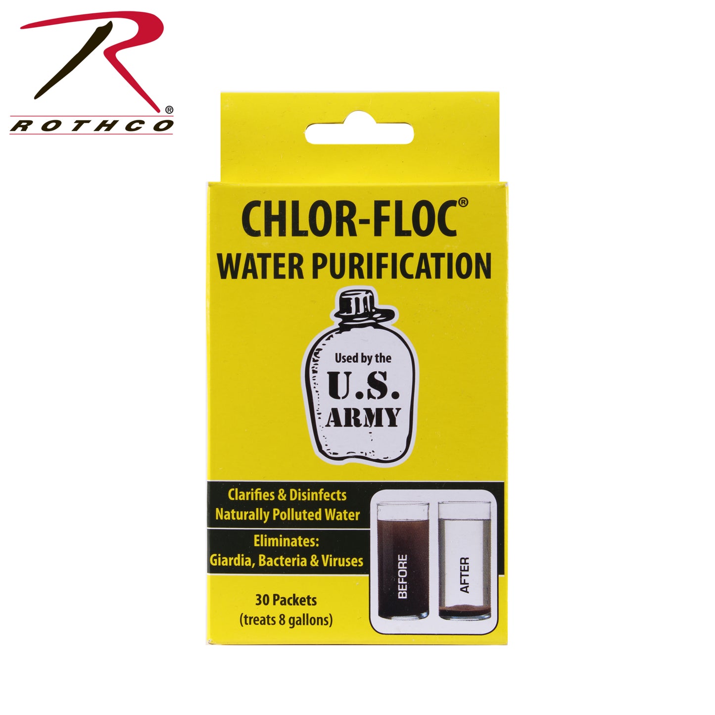 Chlor Floc Military Water Purification Powder Packets