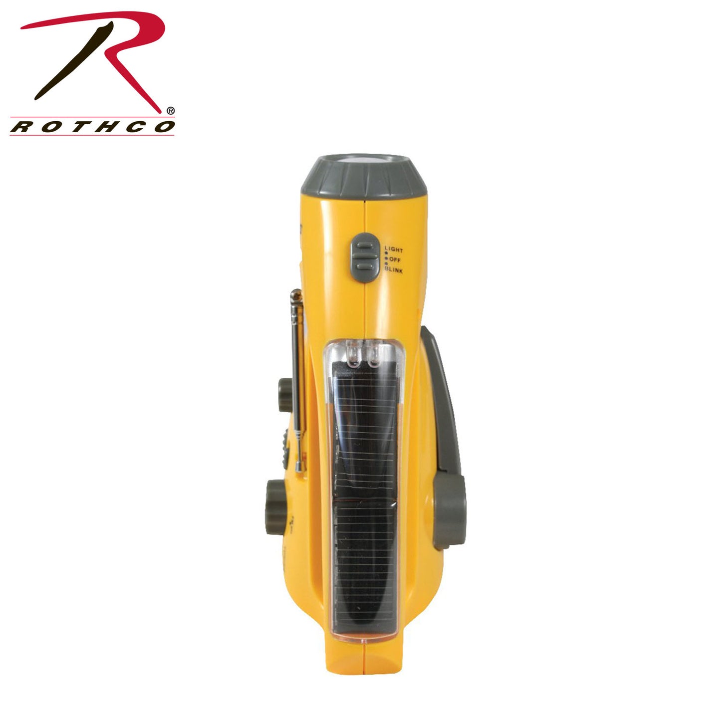 Rothco Solar/Wind Up Flashlight with Radio