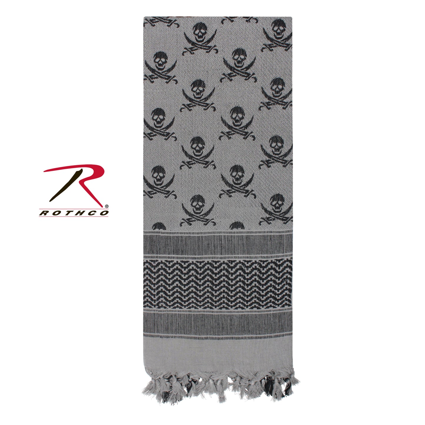 Rothco Skulls Shemagh Tactical Desert Keffiyeh Scarf