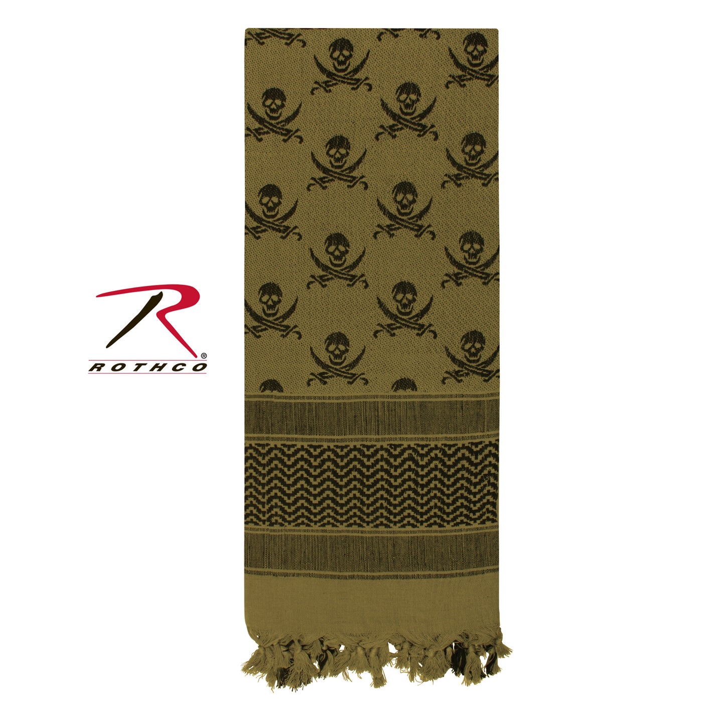 Rothco Skulls Shemagh Tactical Desert Keffiyeh Scarf