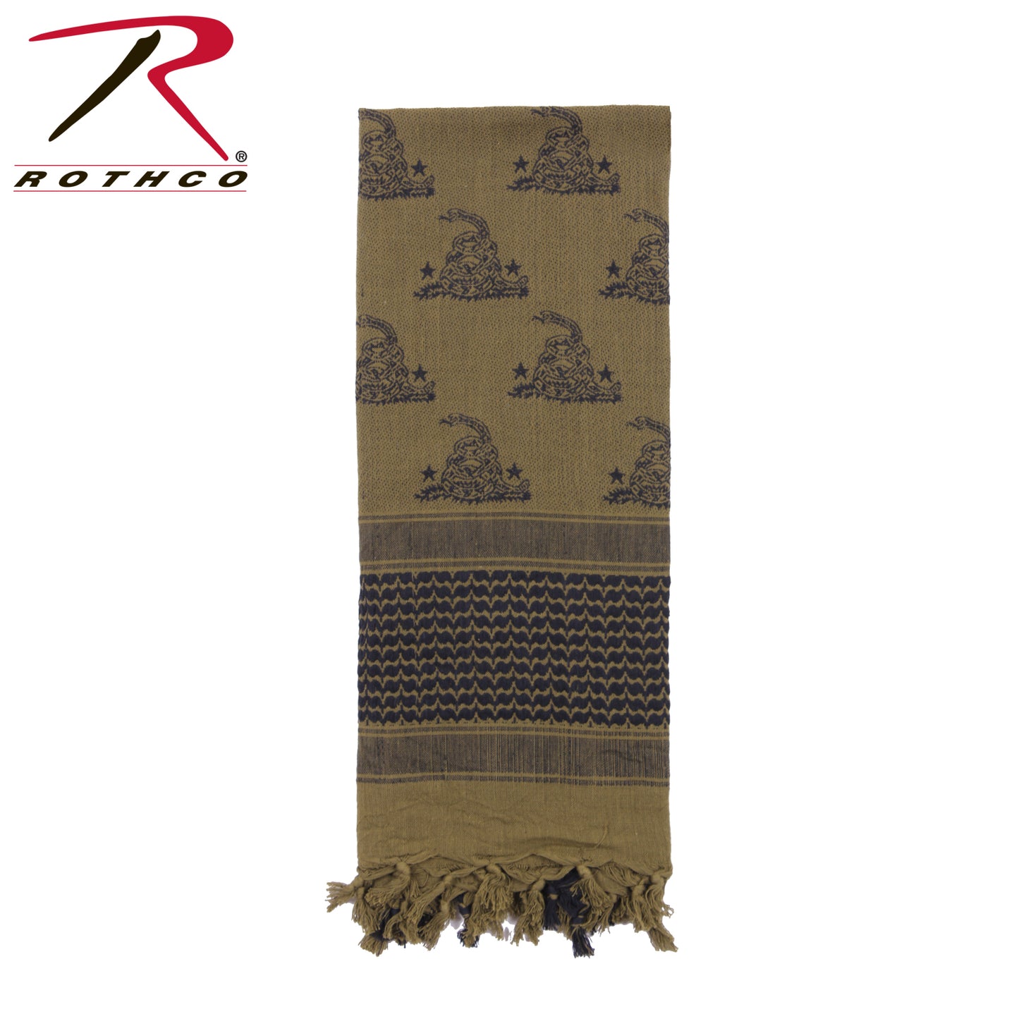 Rothco Gadsden Snake Shemagh Tactical Desert Scarf