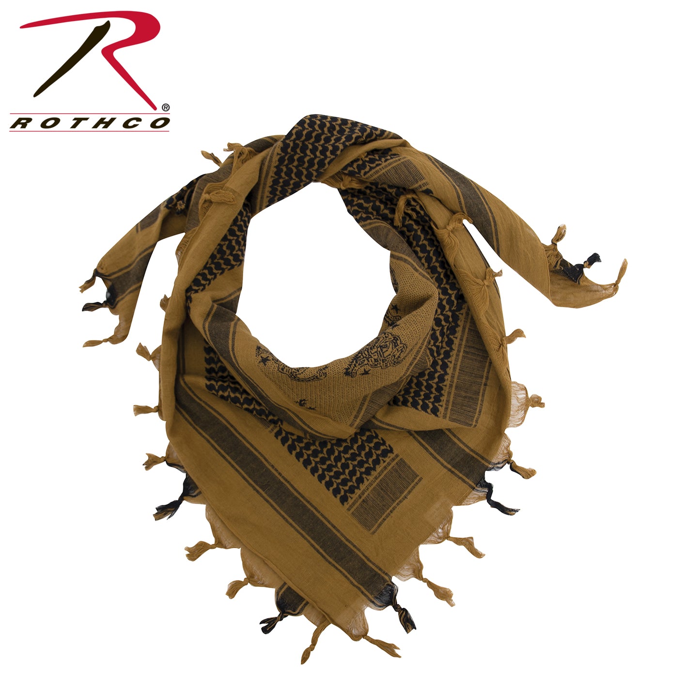 Rothco Gadsden Snake Shemagh Tactical Desert Scarf