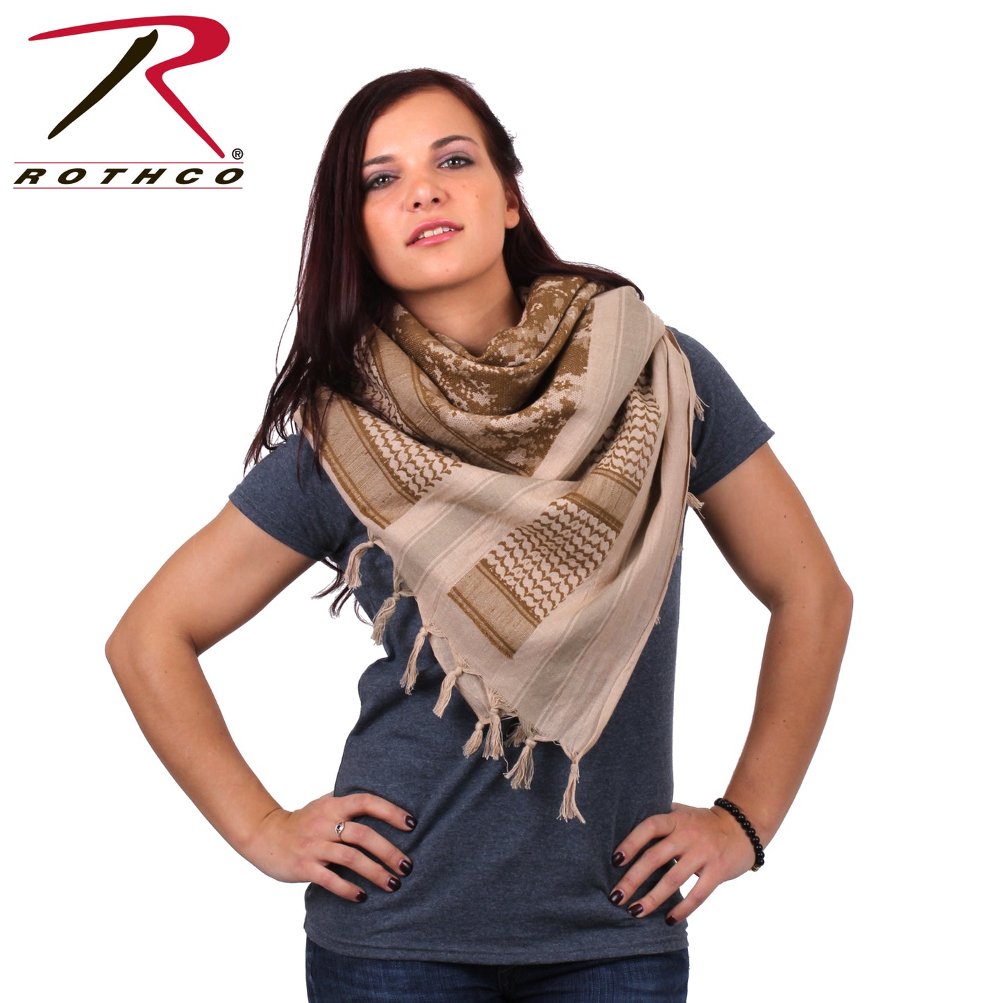 Rothco Digital Camo Shemagh Tactical Desert Keffiyeh Scarf