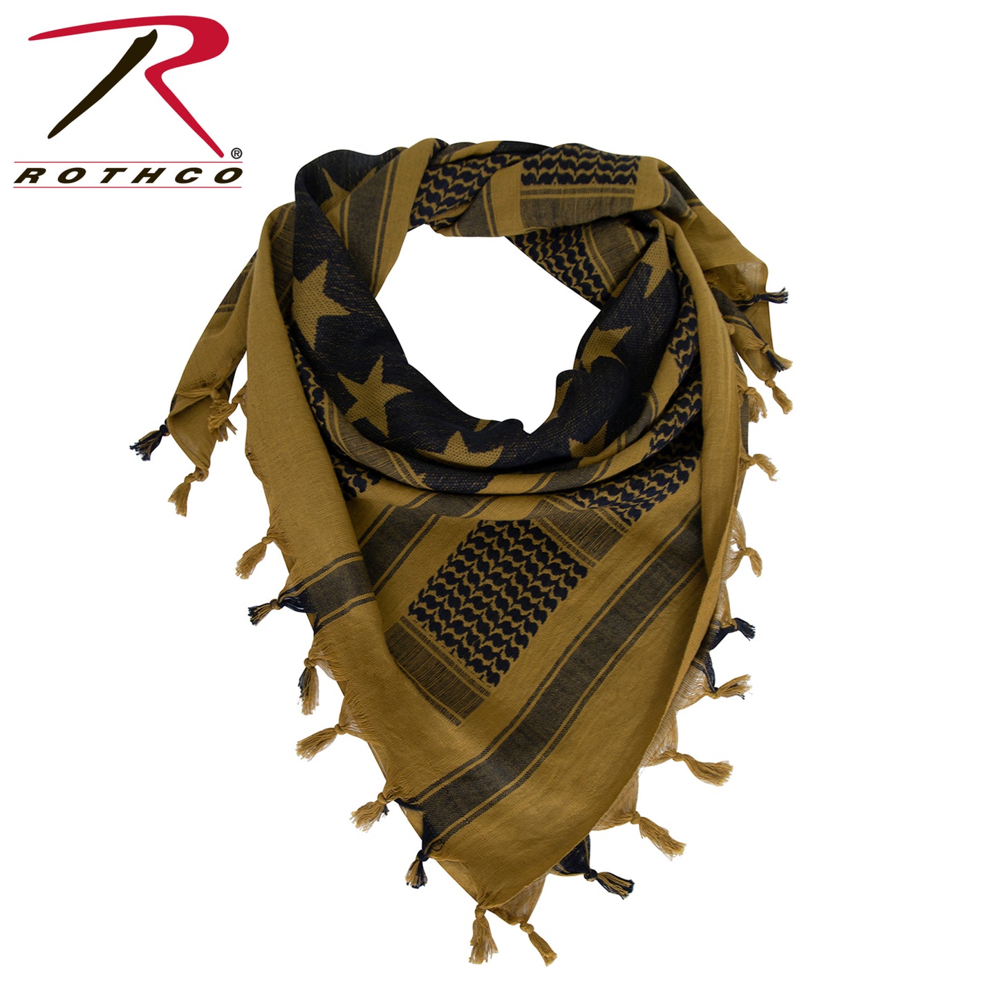 Rothco Stars and Stripes US Flag Shemagh Tactical Desert Keffiyeh Scarf