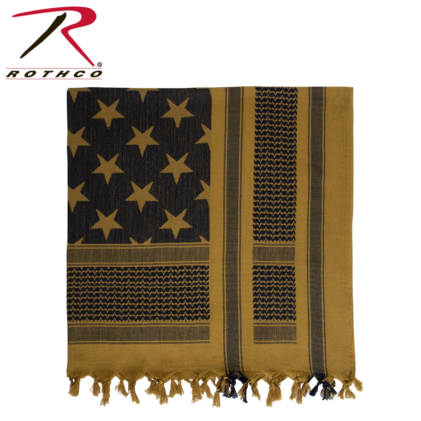 Rothco Stars and Stripes US Flag Shemagh Tactical Desert Keffiyeh Scarf