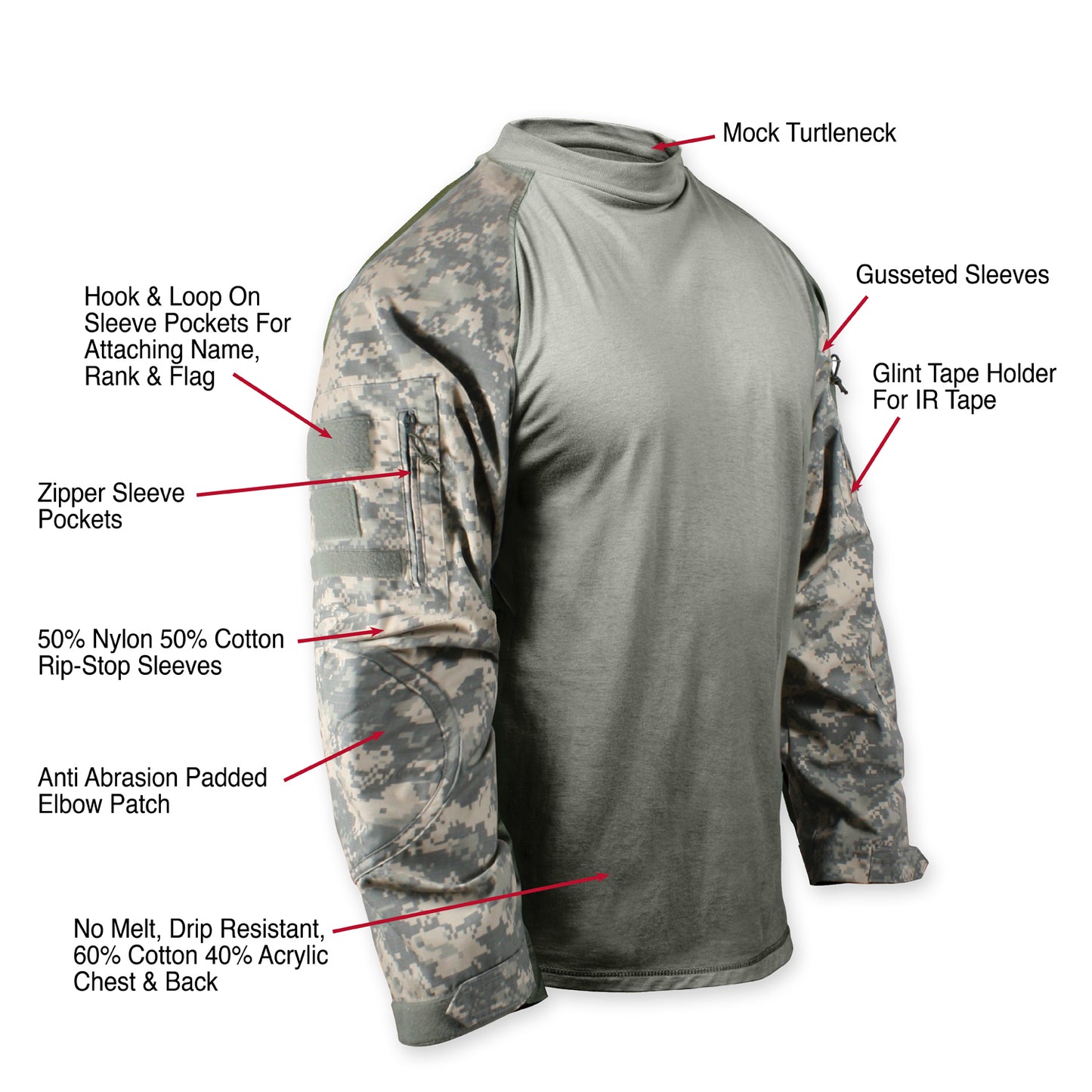 Rothco NYCO FR Fire Retardant Combat Shirt