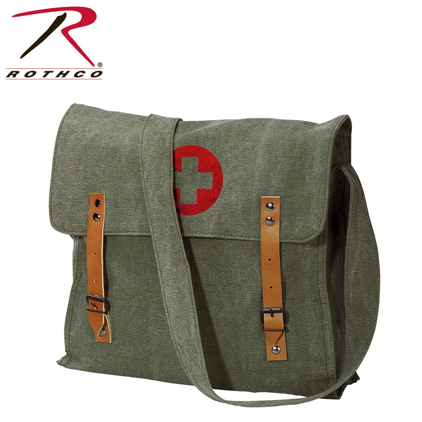 Rothco Vintage Medic Canvas Bag With Cross