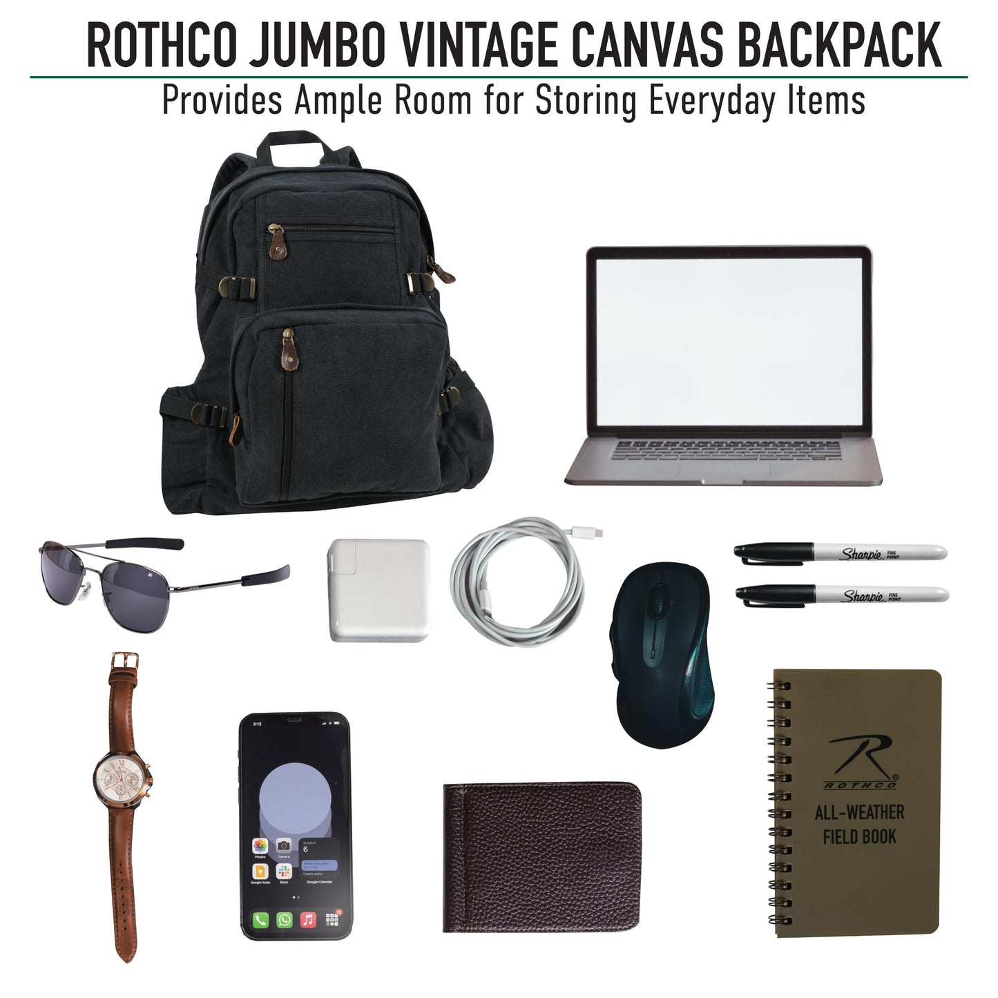 Rothco Jumbo Vintage Canvas Backpack