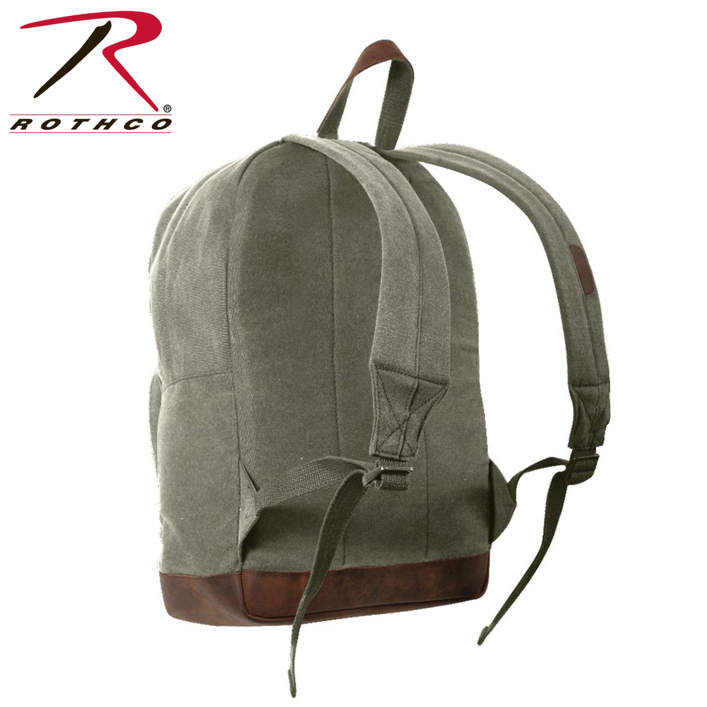 Rothco Vintage Canvas Teardrop Backpack With Leather Accents