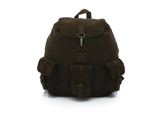 Rothco Vintage Canvas Wayfarer Backpack w/ Leather Accents