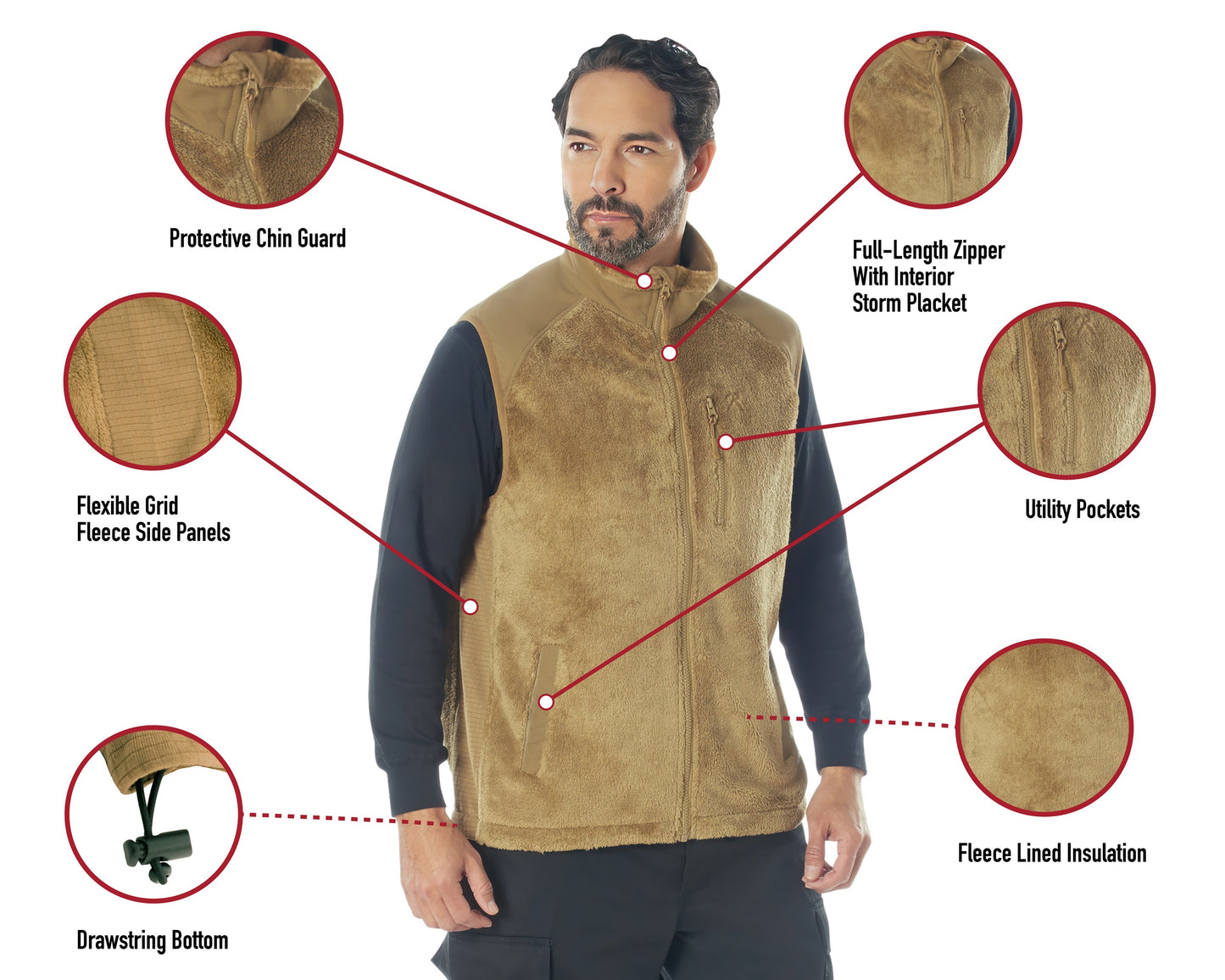 Rothco E.C.W.C.S. Fleece Vest
