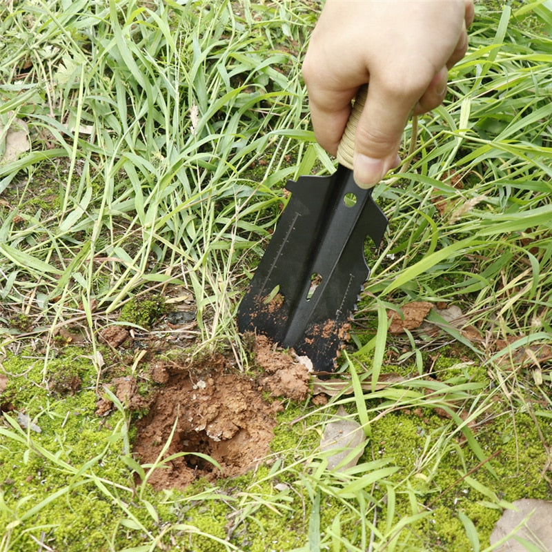 Metal Garden Digging Tool Digger Garden Shovel Stainless Steel Gardening Shovel Landscaping Detecting Digger Bonsai Tool