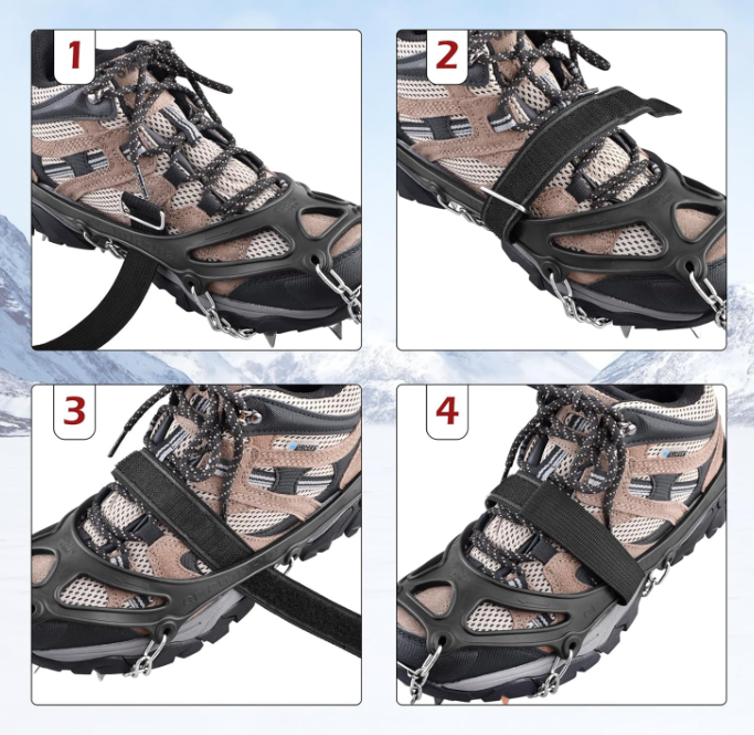 Ice and Snow Crampons for Airsoft, Jogging and Mountaineering