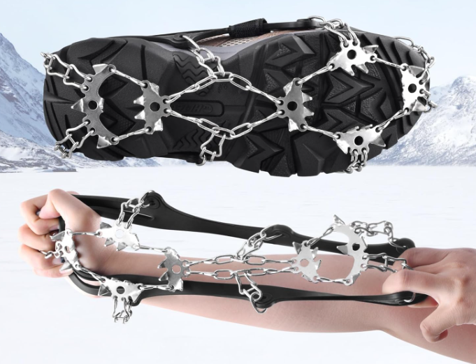 Ice and Snow Crampons for Airsoft, Jogging and Mountaineering