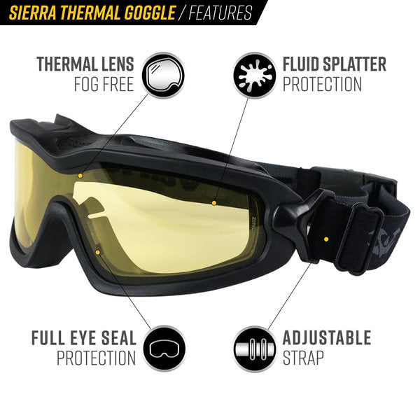 Valken/Pyramex Sierra Thermal Airsoft Goggles