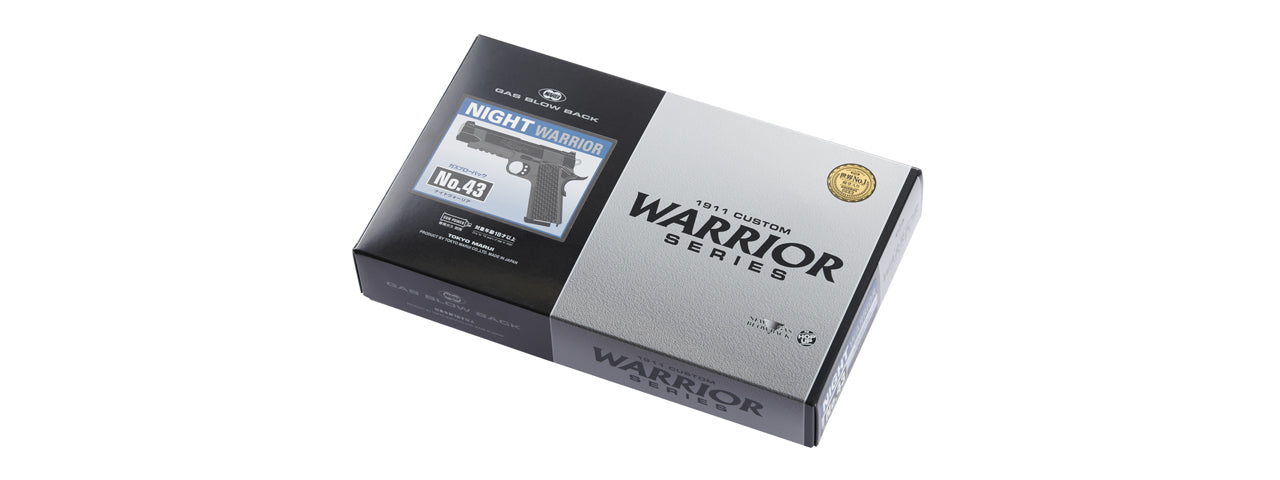 Tokyo Marui Night Warrior 1911 Hi-Kick Gas Blowback Airsoft Pistol