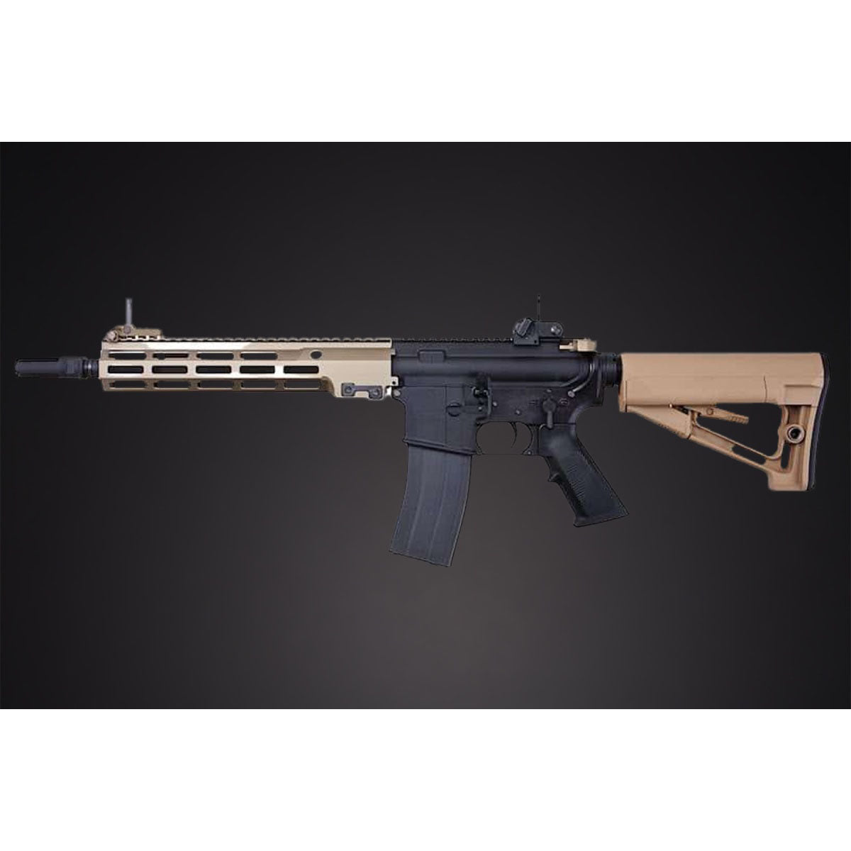 Tokyo Marui URGI MK16 MWS 11.5" SOPMOD Block 3 GBB Airsoft Rifle - (Tan/Black)