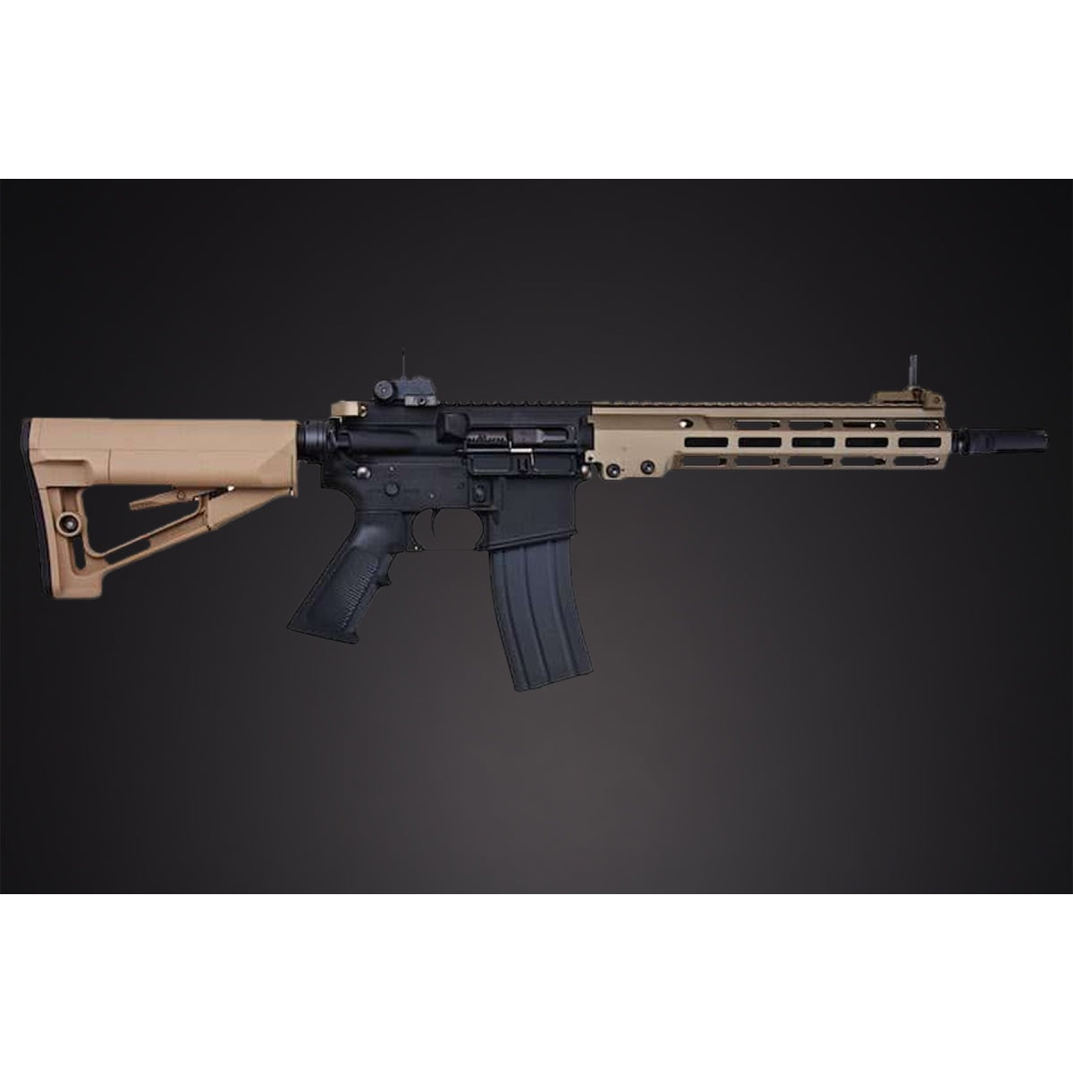Tokyo Marui URGI MK16 MWS 11.5" SOPMOD Block 3 GBB Airsoft Rifle - (Tan/Black)