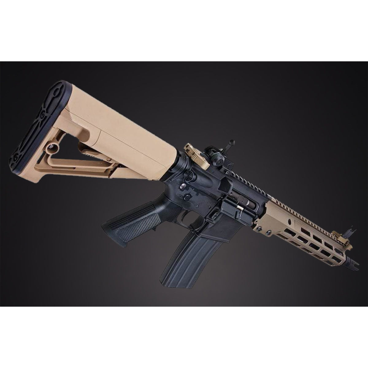 Tokyo Marui URGI MK16 MWS 11.5" SOPMOD Block 3 GBB Airsoft Rifle - (Tan/Black)