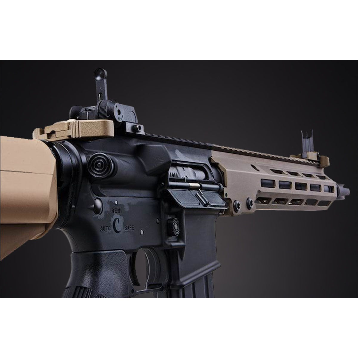 Tokyo Marui URGI MK16 MWS 11.5" SOPMOD Block 3 GBB Airsoft Rifle - (Tan/Black)