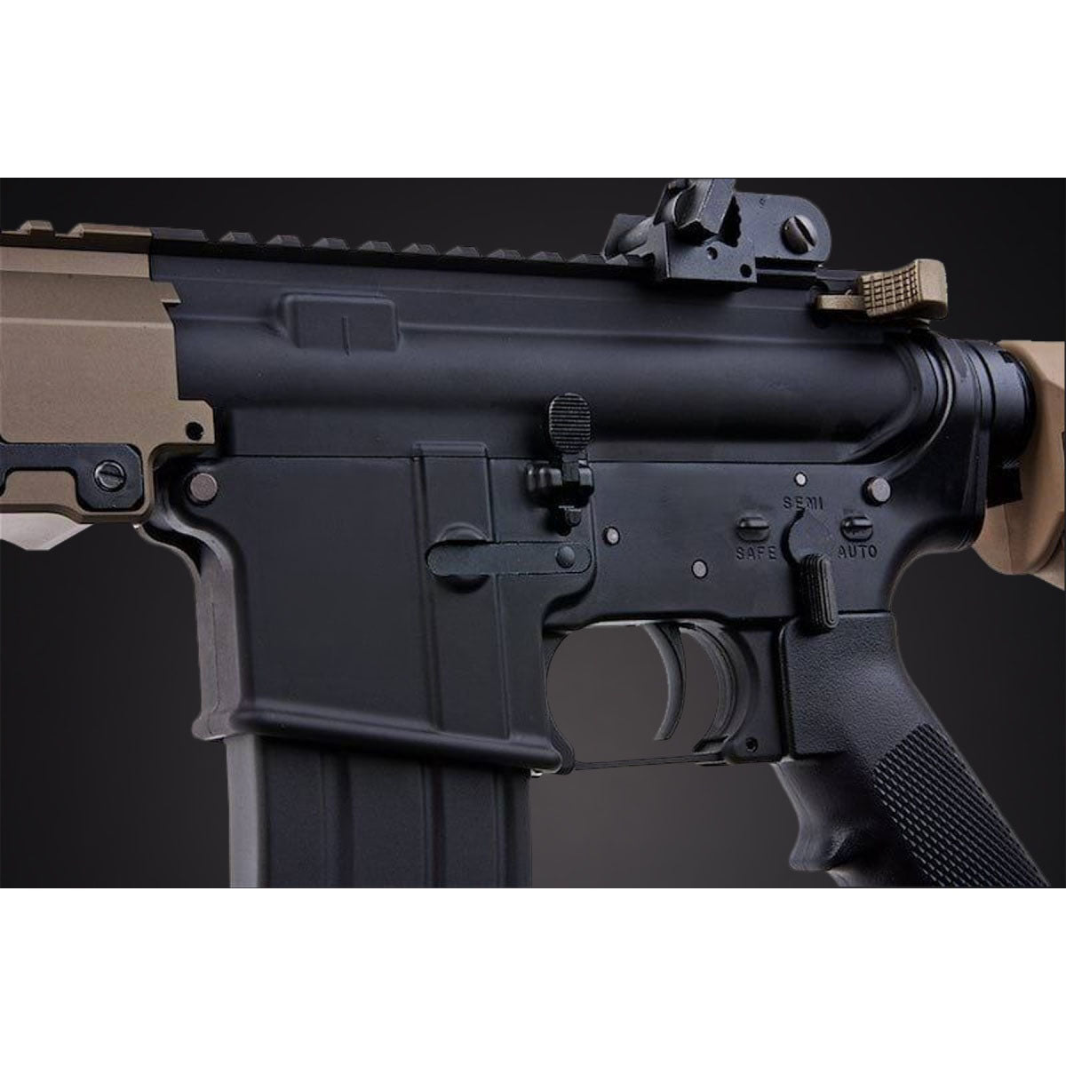 Tokyo Marui URGI MK16 MWS 11.5" SOPMOD Block 3 GBB Airsoft Rifle - (Tan/Black)