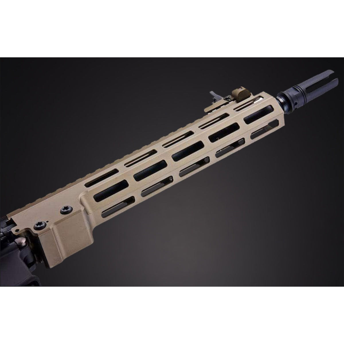 Tokyo Marui URGI MK16 MWS 11.5" SOPMOD Block 3 GBB Airsoft Rifle - (Tan/Black)