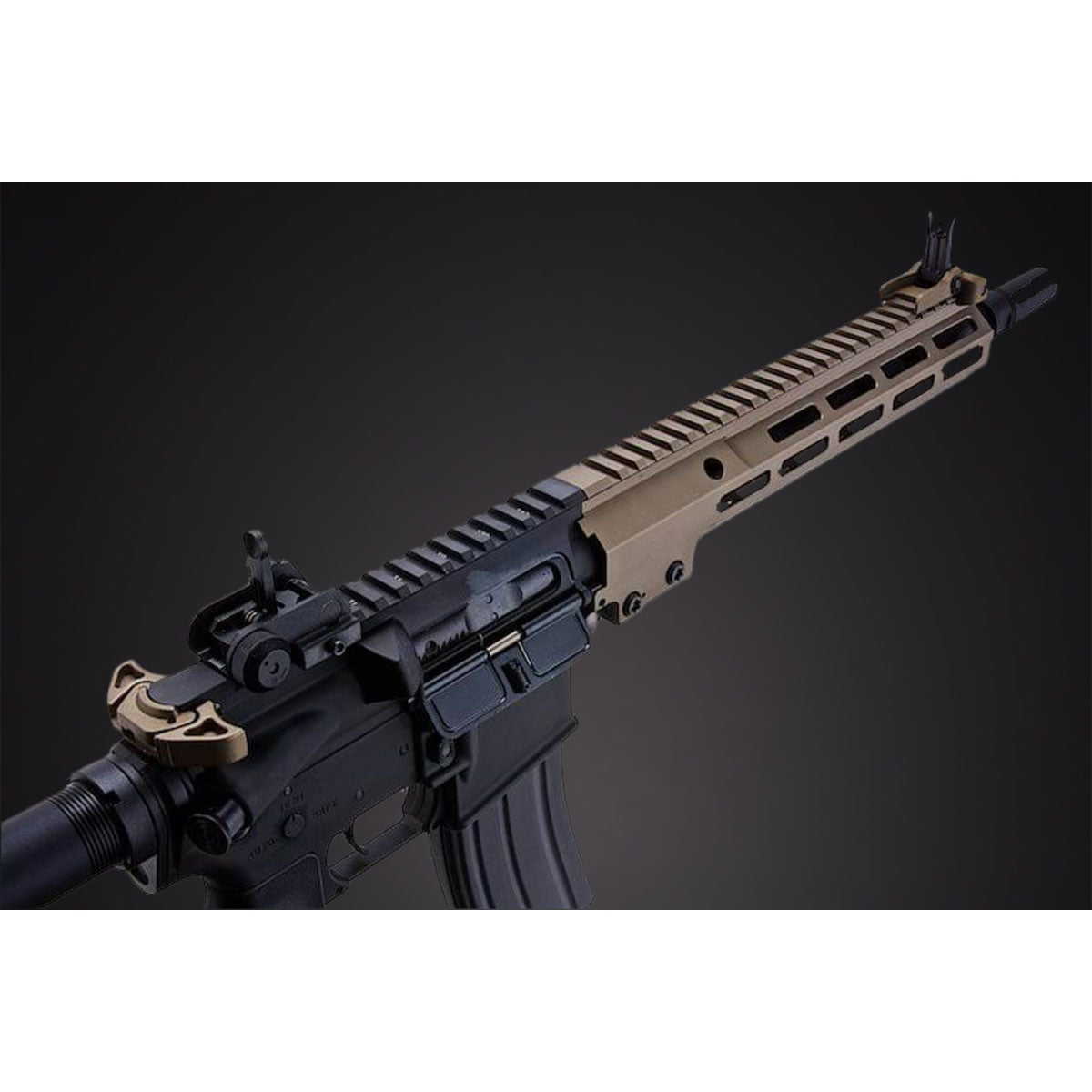 Tokyo Marui URGI MK16 MWS 11.5" SOPMOD Block 3 GBB Airsoft Rifle - (Tan/Black)