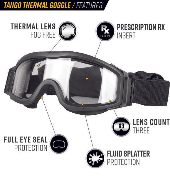Valken Tango Thermal Airsoft Goggles - Multiple Lenses
