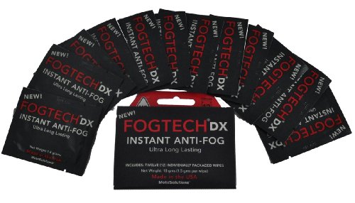 MotoSolutions FogTech DX Anti-Fog Wipes (Box of 12)