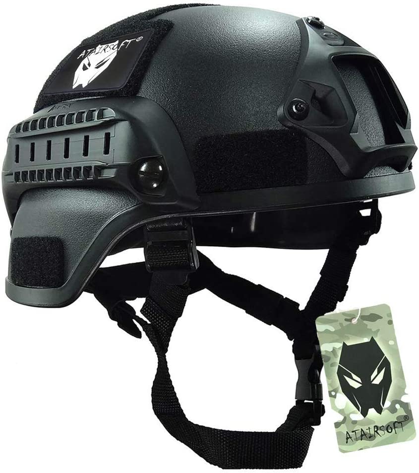Tactical Airsoft MICH 2000 Helmet with Arc Rails & NVG Mount – ZuluOutdoor