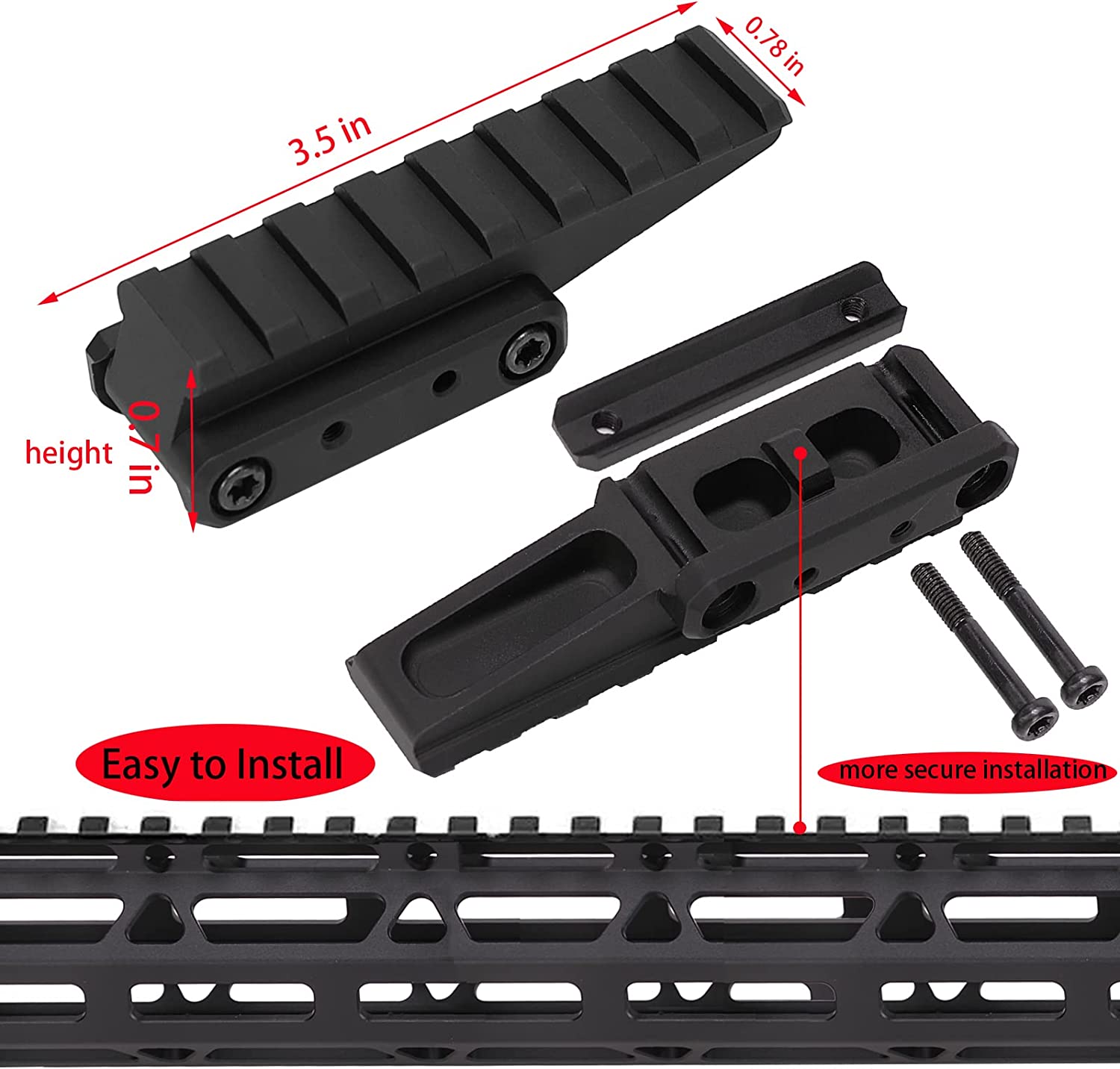 Unity Style Riser For Red Dot Optics – ZuluOutdoor