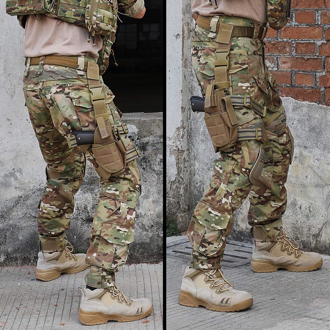 IDOGEAR Men G3 Combat Pants with Knee Pads