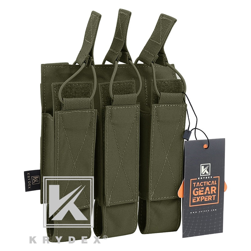 KRYDEX SMG Magazine Pouch for ARP9 MP5 MP7 Vector Style Magazines