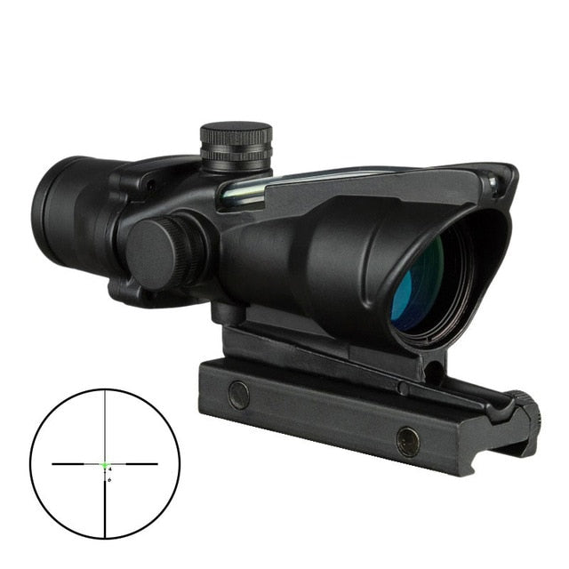 4X32 Acog Style Riflescope With Fiber Optic Green or Red