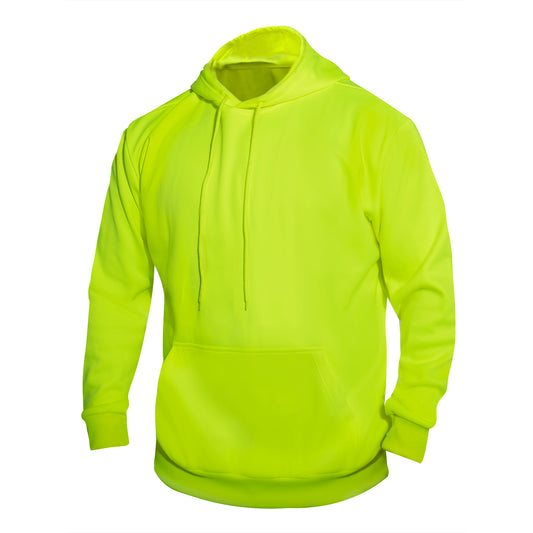 Rothco High-Vis Performance Hooded Sweatshirt - Safety Green