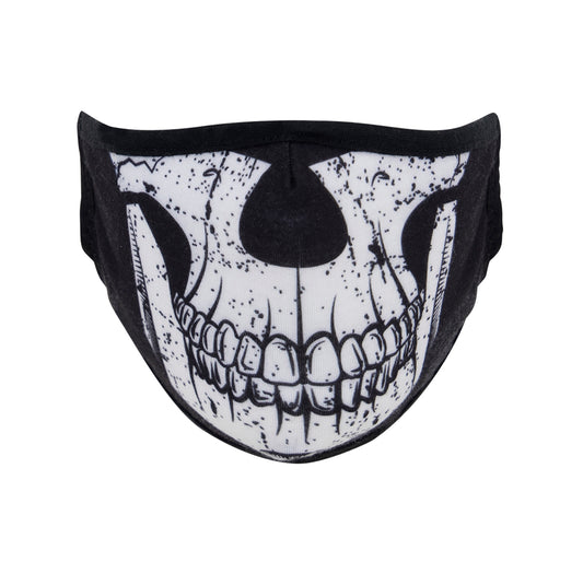 Rothco Half Skull Reusable 3-Layer Polyester Face Mask