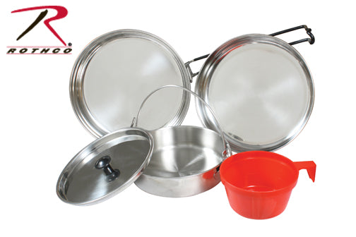 Rothco 5 Piece Stainless Steel Mess Kit