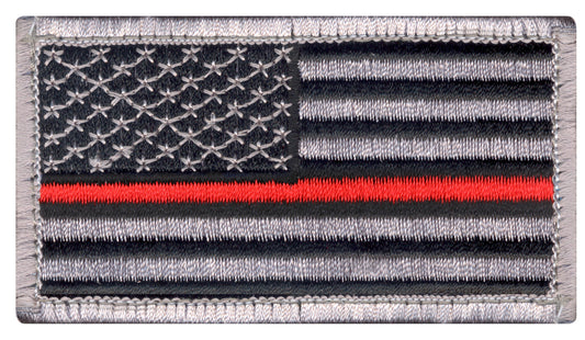 Rothco Thin Red Line US Flag Patch - Hook Back