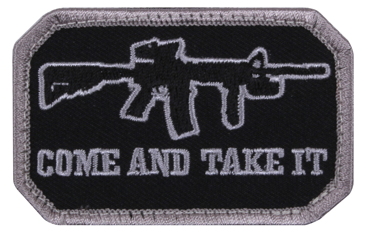 Rothco Come and Take It Morale Patch Black