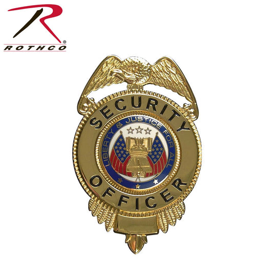 Rothco Security Officer Badge With Flags