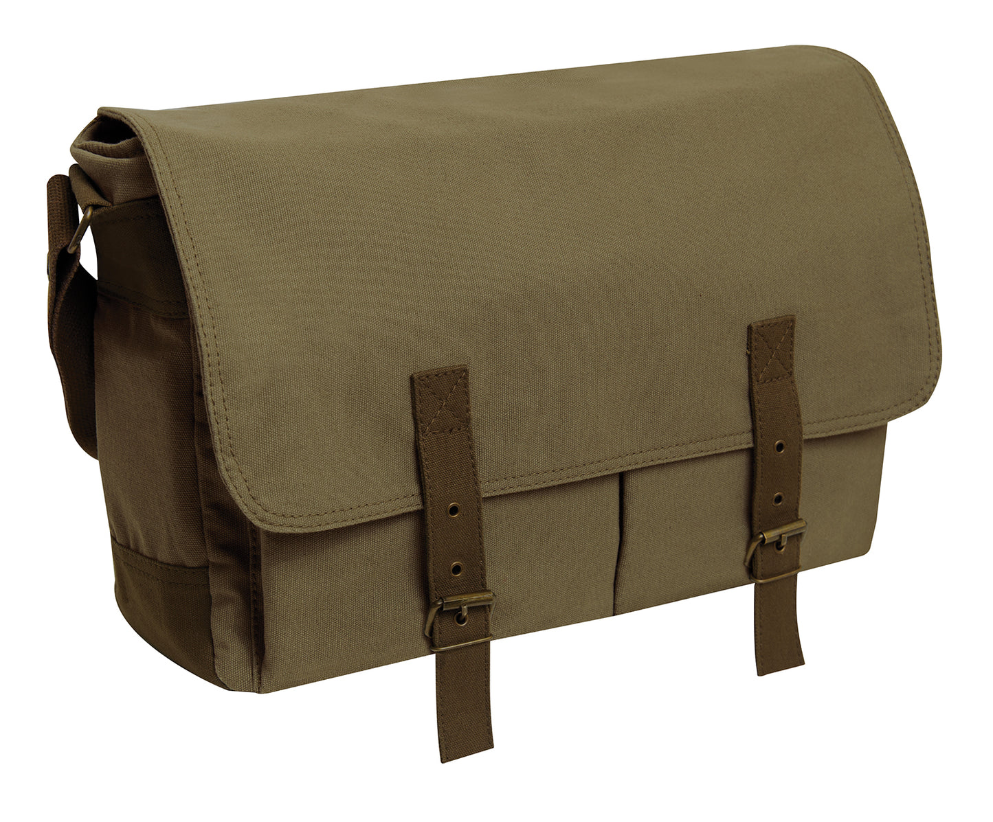 Rothco Deluxe Vintage Canvas Messenger Bag - Olive Drab