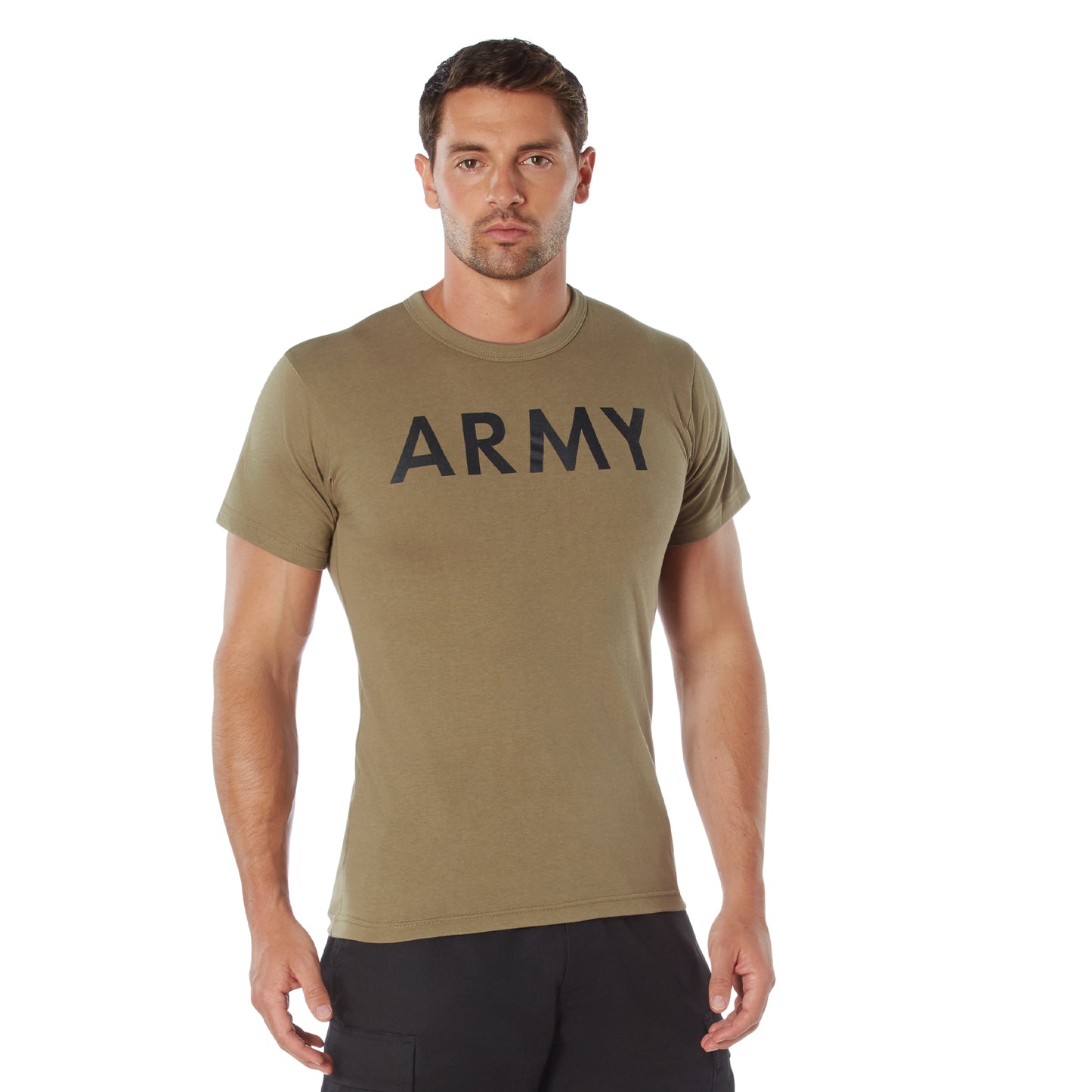 Rothco AR 670-1 Coyote Brown Army Physical Training T-Shirt