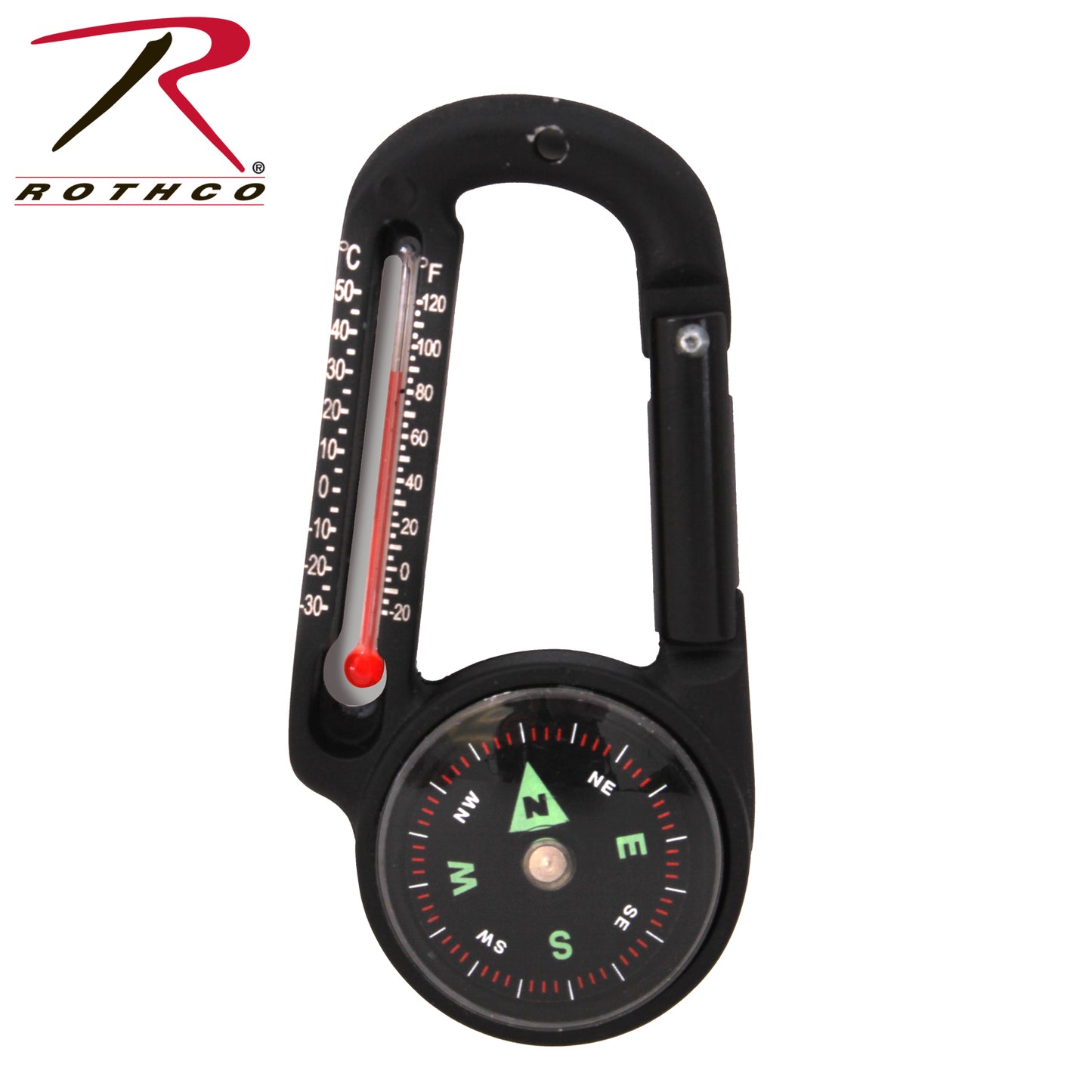 Rothco Carabiner Compass/Thermometer