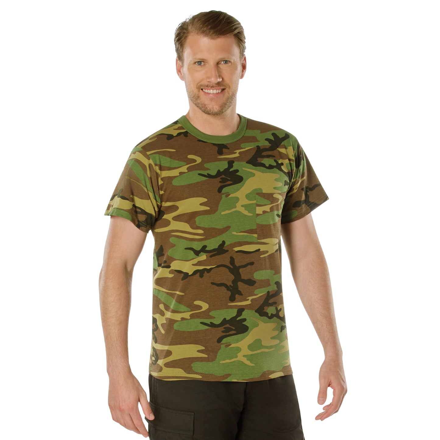 Rothco Woodland Camo T-Shirt With Pocket